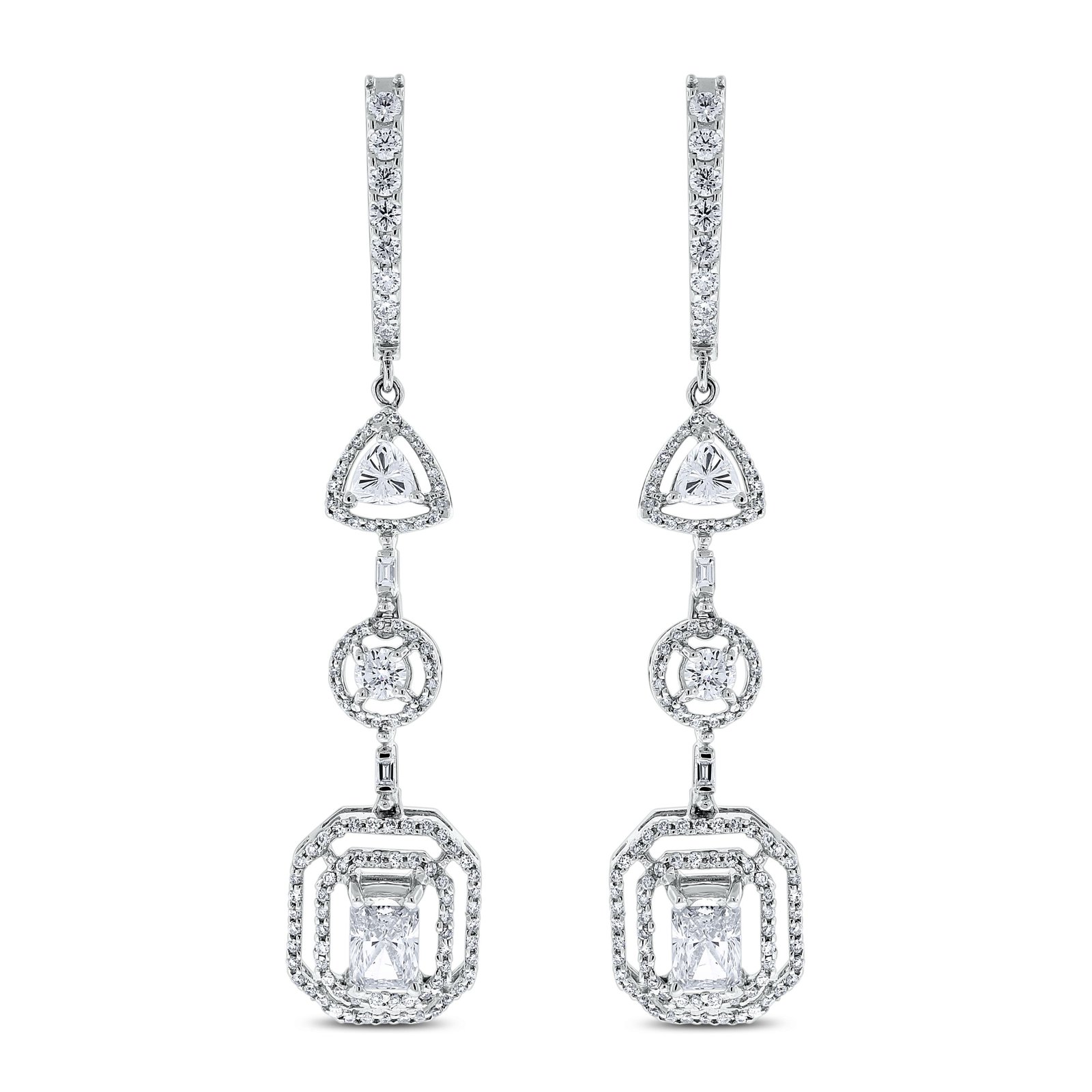 615N- Ear Ring Pair - Vees Star Diamonds & Jewellery